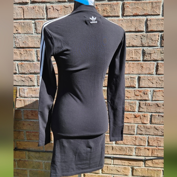 Adidas Black Midi Dress with Floral Accents HER collection - Picture 7 of 7